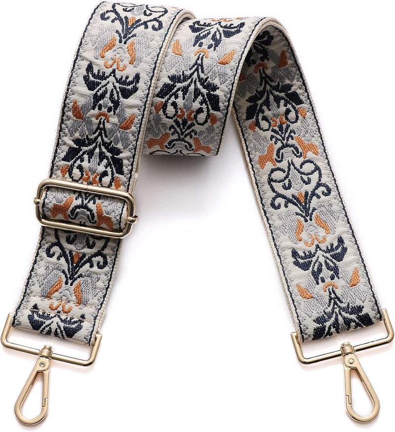 S-Jacorry Purse Strap Replacement Crossbody Wide Shoulder Strap Adjustable Canvas Straps Handbag Strap Replacement Belts - Image 1